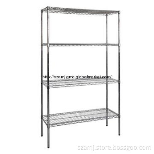 4 level Chrome Wire Shelving, Wire Shelf, Wire Rack, Display Rack